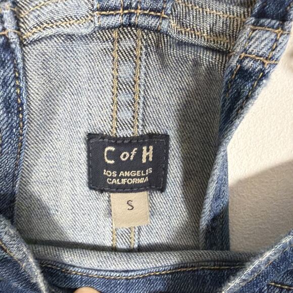 Citizens of Humanity Anthropologie Denim Jean Bib Overalls Small Distressed - Picture 4 of 13